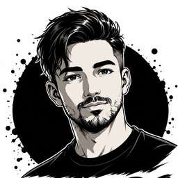 Illustrated portrait of SB, builder of SC LABS